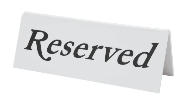 Reserved Table Sign Plastic Individual