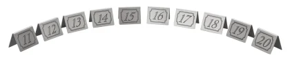 11-20 Stainless Steel Table Numbers