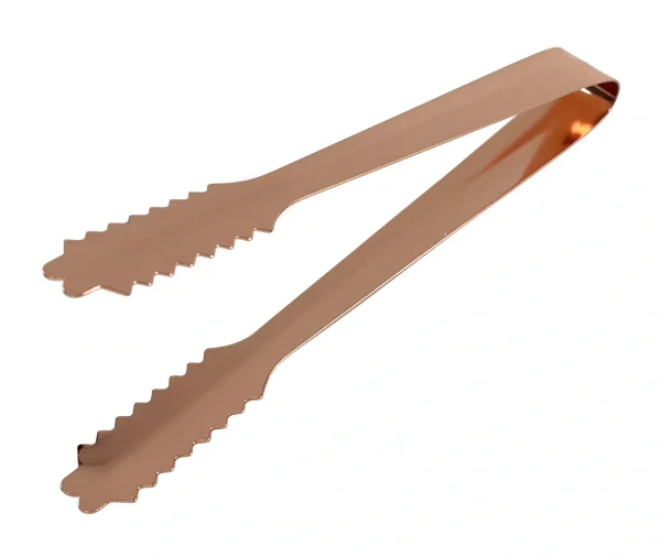 7 Inch Stainless Steel Ice Tongs Copper plated