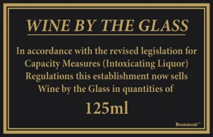 125ml Law Sign