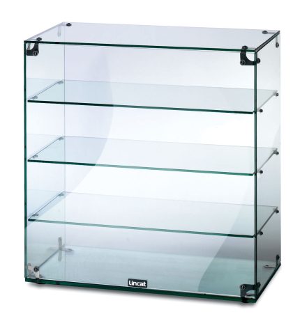 GC46- Lincat Seal Counter-top Glass Display Case - Open Back - W 607 mm