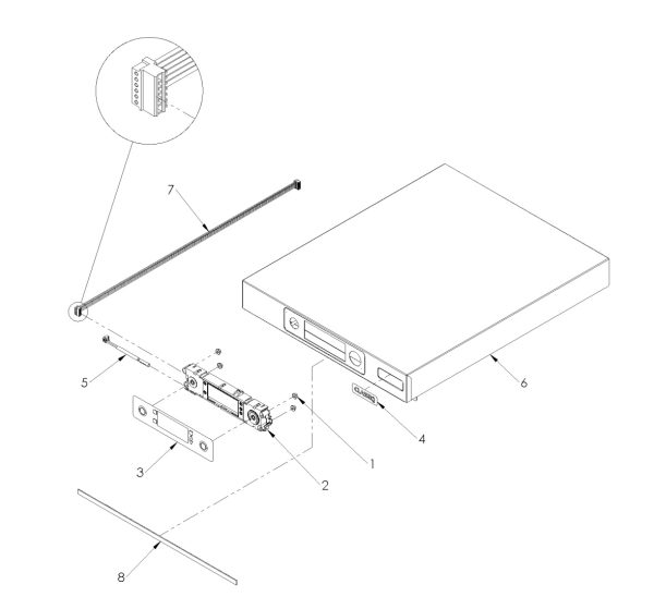 Classeq C400 top panel assembly image