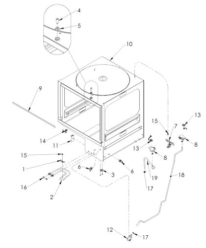 Classeq C500 cabinet parts assembly image