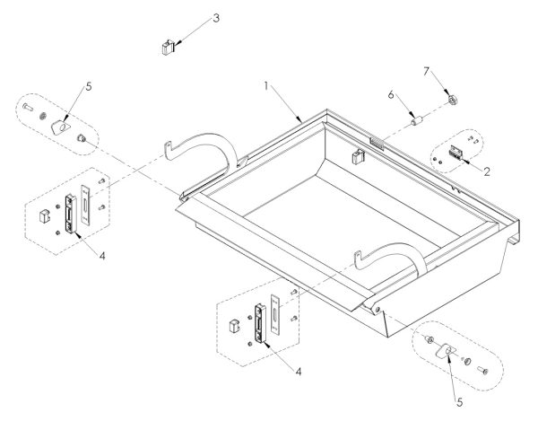 Classeq C500 deep door parts image