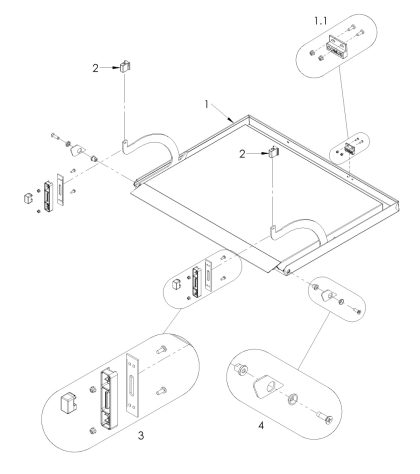 Classeq C500 door parts assembly image