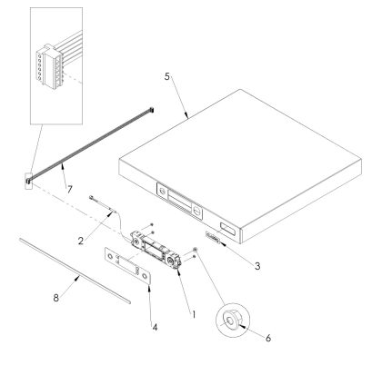 Classeq C500 top panel assembly image